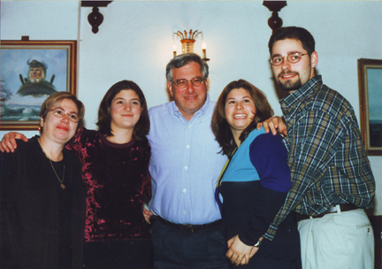 Aunt Anne, Cousin Andrea, Unclue Bruce & Cousin Mindee Rosenberg w fiance Jeff Owens