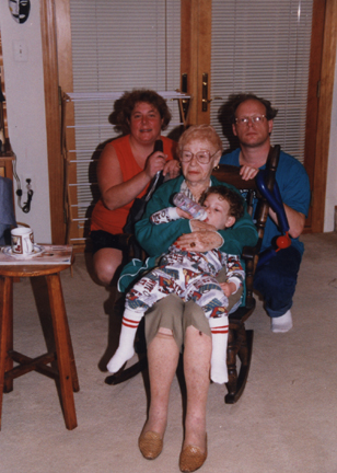 Jill, Howard, Grandma Marion & Louis Parnes