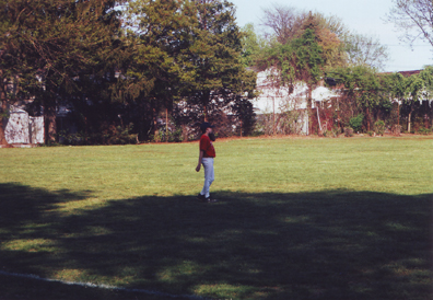 Louis Playing Center Field