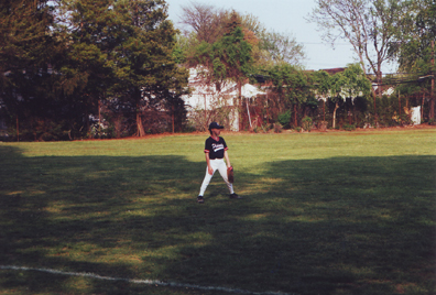 Louis Playing Third Base