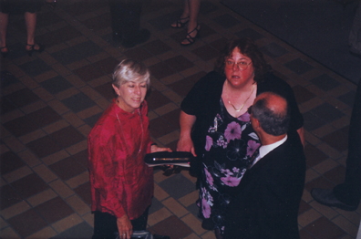 Judy & Mark Spahn (foreground) & Jill Parnes