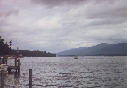 Looking Northeast from the Western Lake Shore (Parasailer)