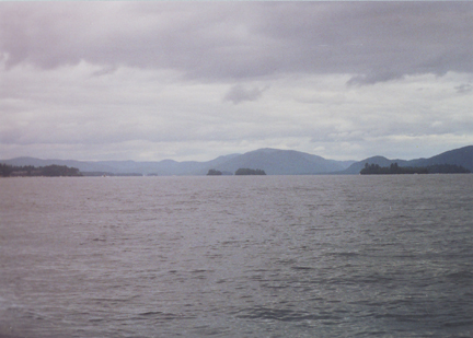 Canoe Island Ahead, Speaker Heck Island on right 